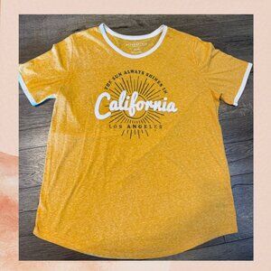 Aeropostale Mustard Yellow California Classic T-Shirt